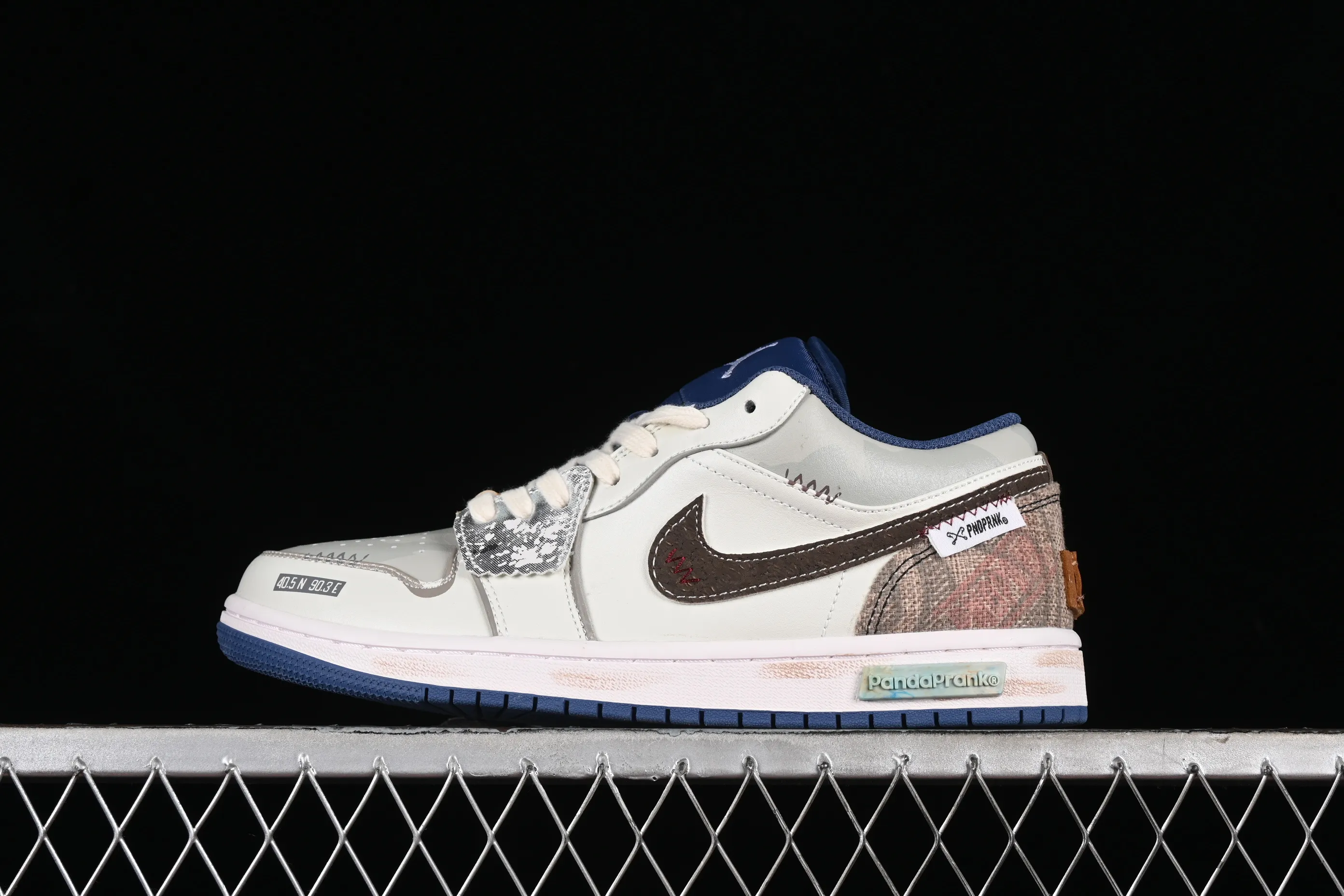 All categories Air Jordan Jordan series basketball shoes Air Jordan 1 Low High-end customized low-top sneakers Air Jordan 1 Low AJ1 Joe 1 Panda Prank-Age of Sail Treading low-top retro basketball shoes 553558-414